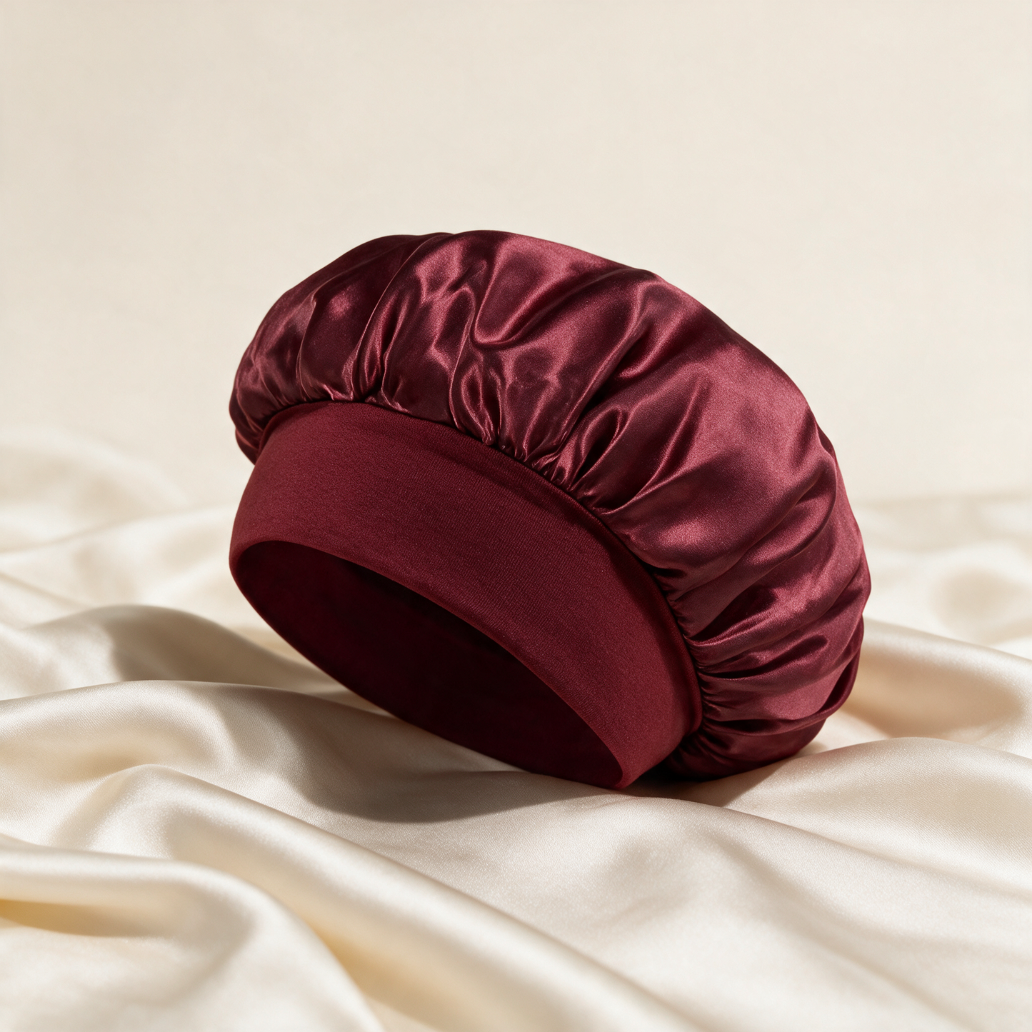 Satynowy turban ZeroStopni burgund